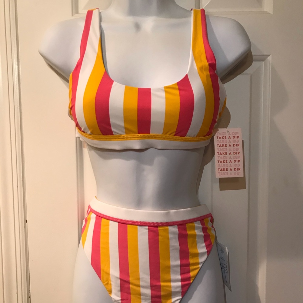 NWT Dippin’ Daisy’s Striped Bikini